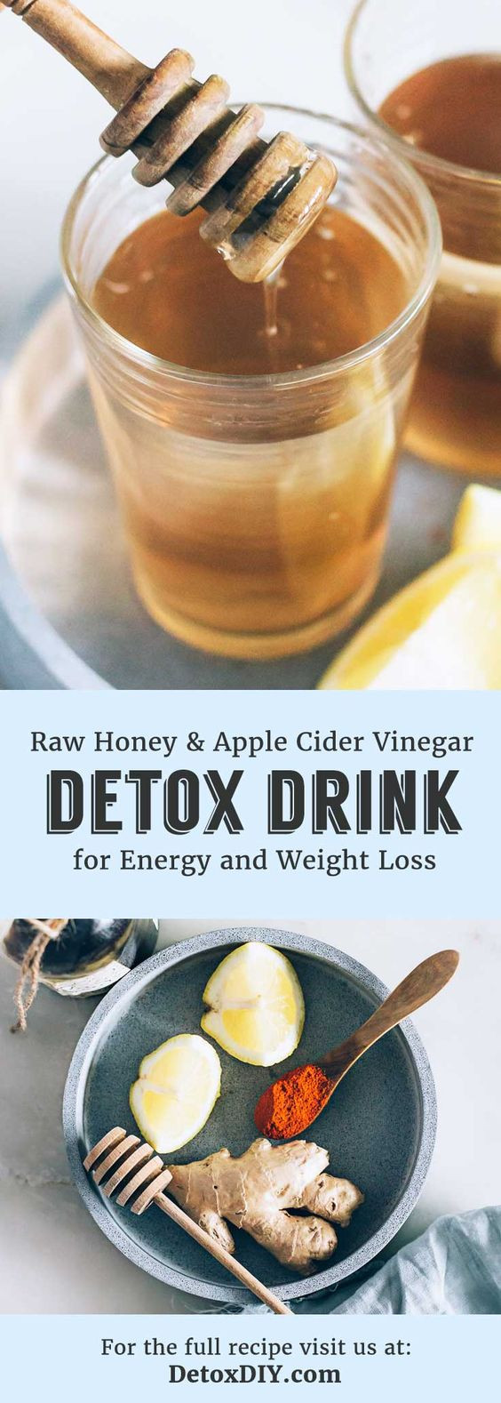 Honey And Apple Cider Vinegar For Weight Loss
 Raw Honey and Apple Cider Vinegar Detox Drink For Energy