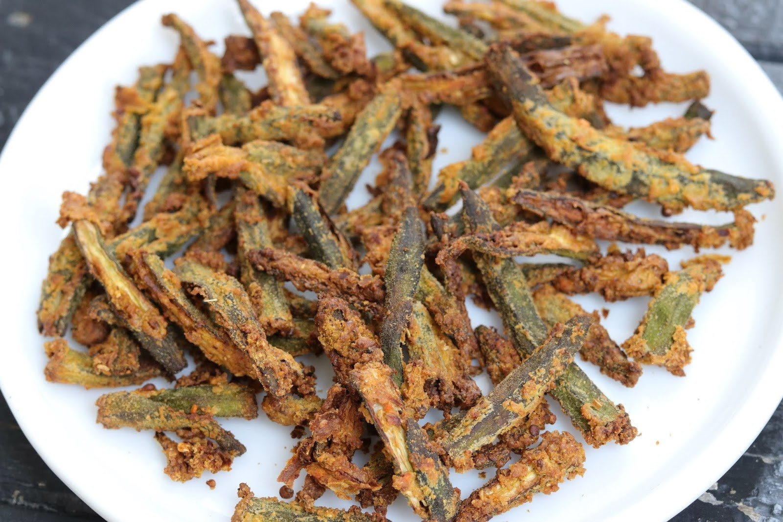 Indian Air Fryer Recipes
 Kurkuri Bhindi Recipe in Air fryer Healthy Kadai
