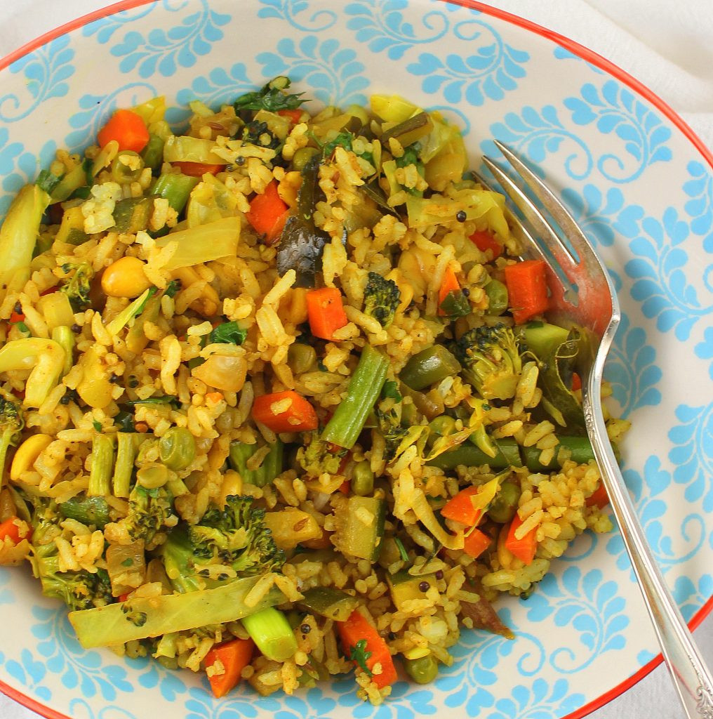 Indian Veg Fried Rice
 Indian Style Ve able Fried Rice
