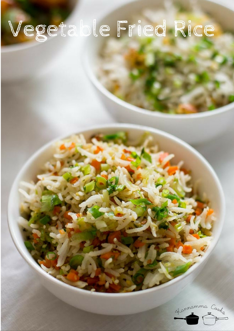 Indian Veg Fried Rice
 ve able fried rice recipe Easy veg fried rice indian