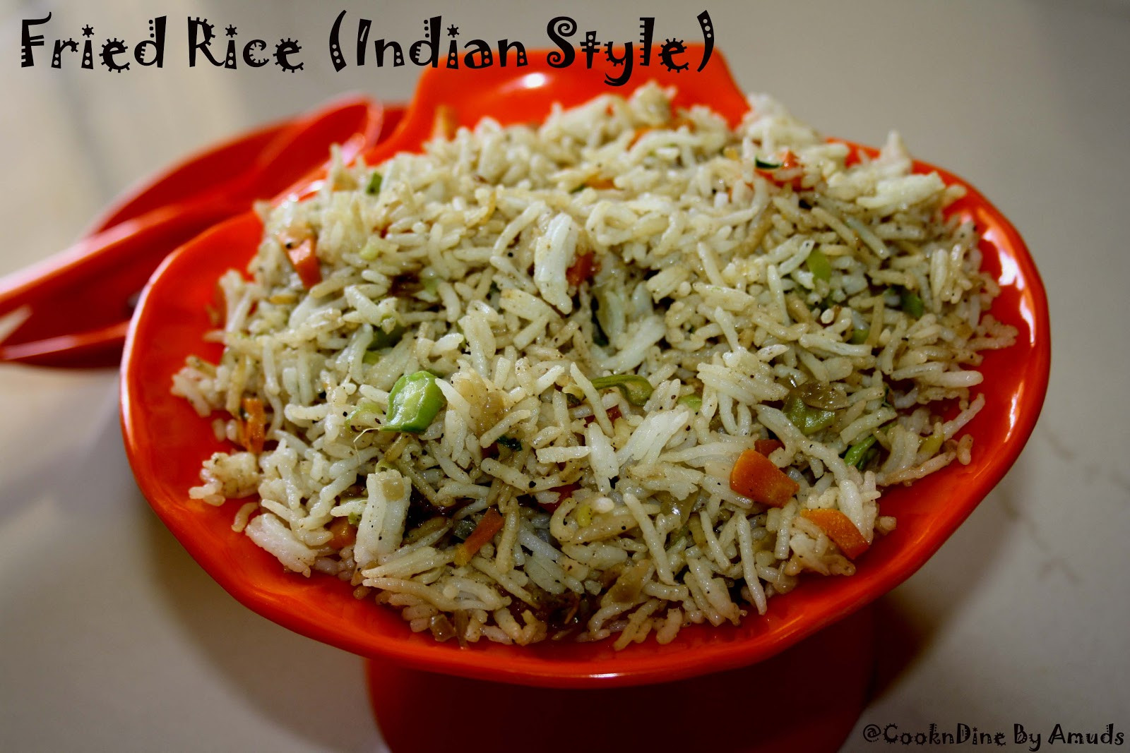 Indian Veg Fried Rice
 CooknDine Ve able Fried Rice Indian Style