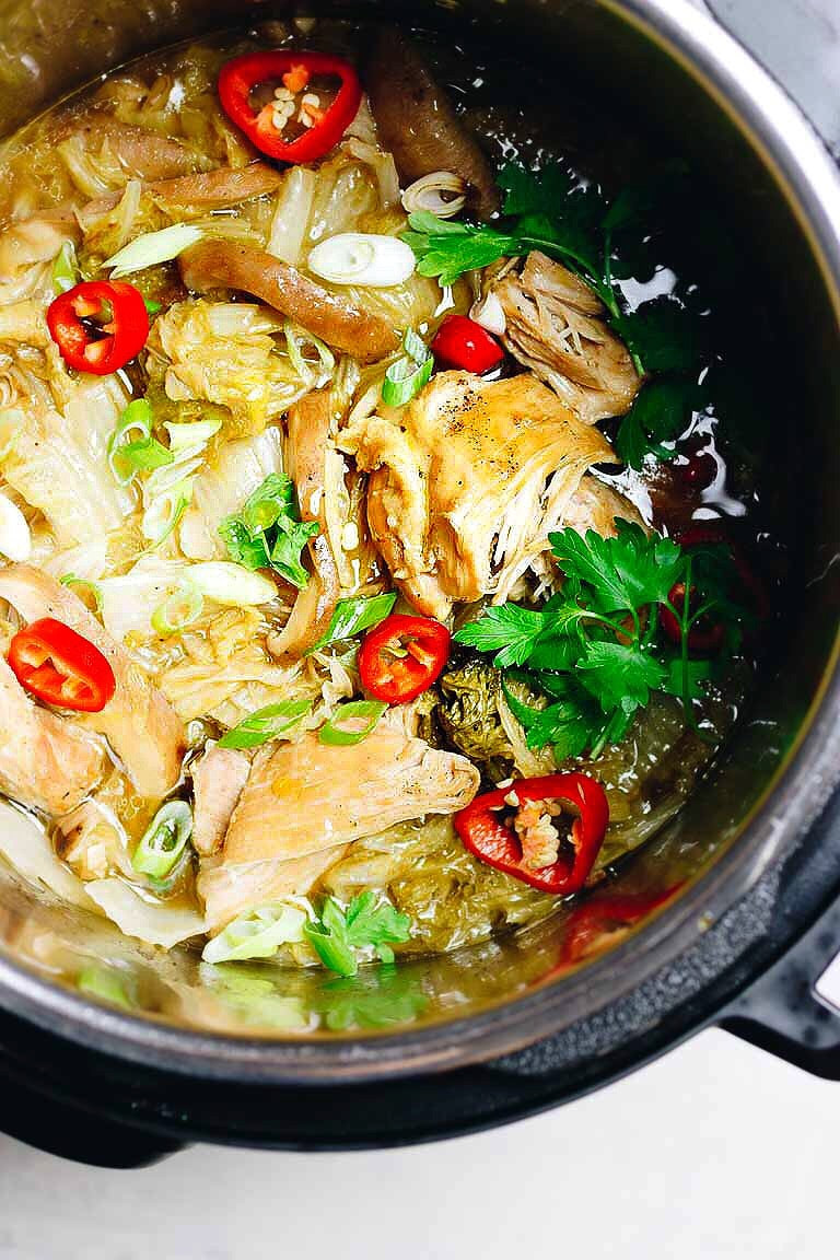 Instant Pot Cabbage Recipe
 Instant Pot Chicken Cabbage Soup Paleo Whole30 Keto I