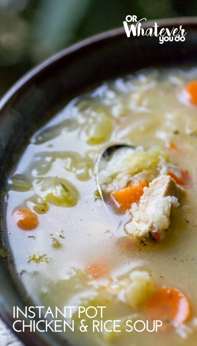 Instant Pot Chicken Rice Soup
 Instant Pot Chicken and Rice Soup