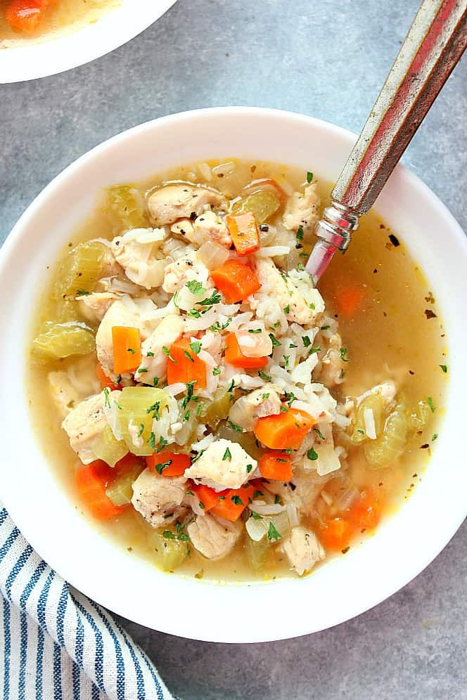 Instant Pot Chicken Rice Soup
 Instant Pot Chicken and Rice Soup Recipe Crunchy Creamy