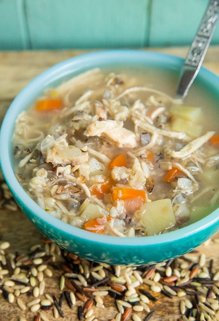 Instant Pot Chicken Rice Soup
 Instant Pot Slow Cooker Chicken & Wild Rice Soup No