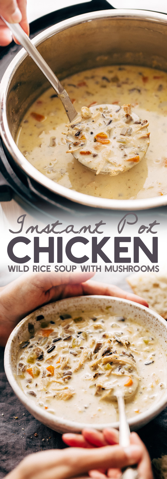 Instant Pot Chicken Rice Soup
 Instant Pot Chicken Wild Rice Soup Recipe