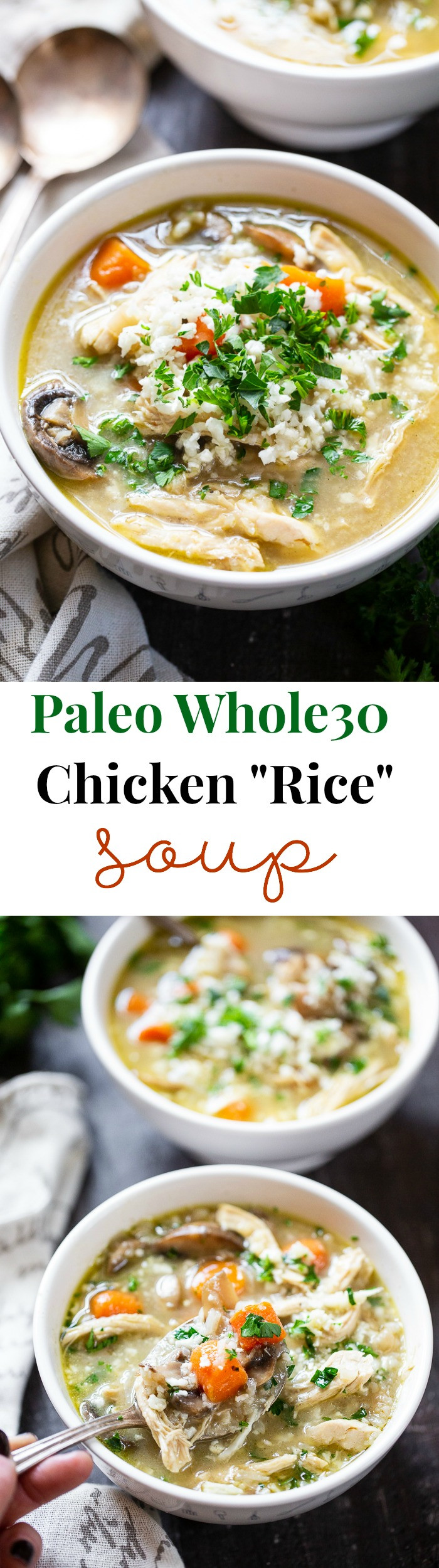 Instant Pot Chicken Rice Soup
 Instant Pot Chicken Rice Soup Paleo Whole30