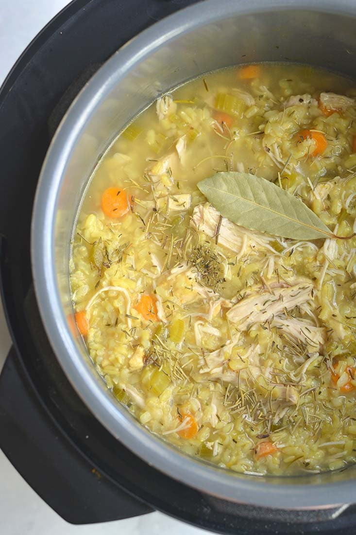 Instant Pot Chicken Rice Soup
 Instant Pot Turmeric Chicken Rice Soup GF Low Cal