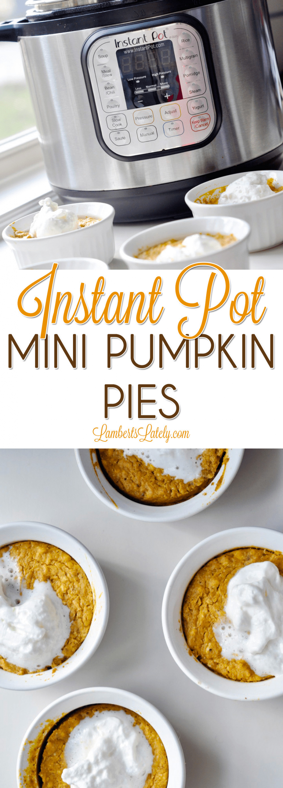 Instant Pot Pumpkin Pie
 Instant Pot Mini Pumpkin Pies