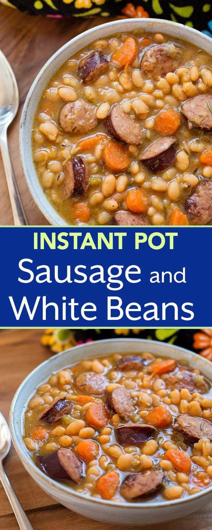 Instant Pot Sausage Recipes
 Instant Pot Sausage and White Beans