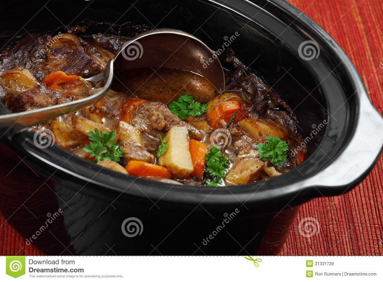 Irish Lamb Stew Crock Pot
 Irish Stew In A Slow Cooker Pot Royalty Free Stock
