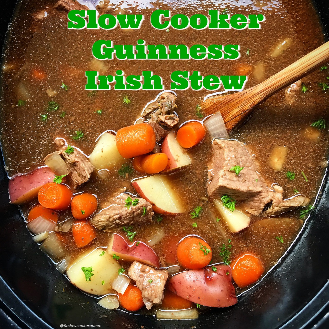 Irish Lamb Stew Recipe Slow Cooker
 Slow Cooker Guinness Irish Stew Fit Slow Cooker Queen