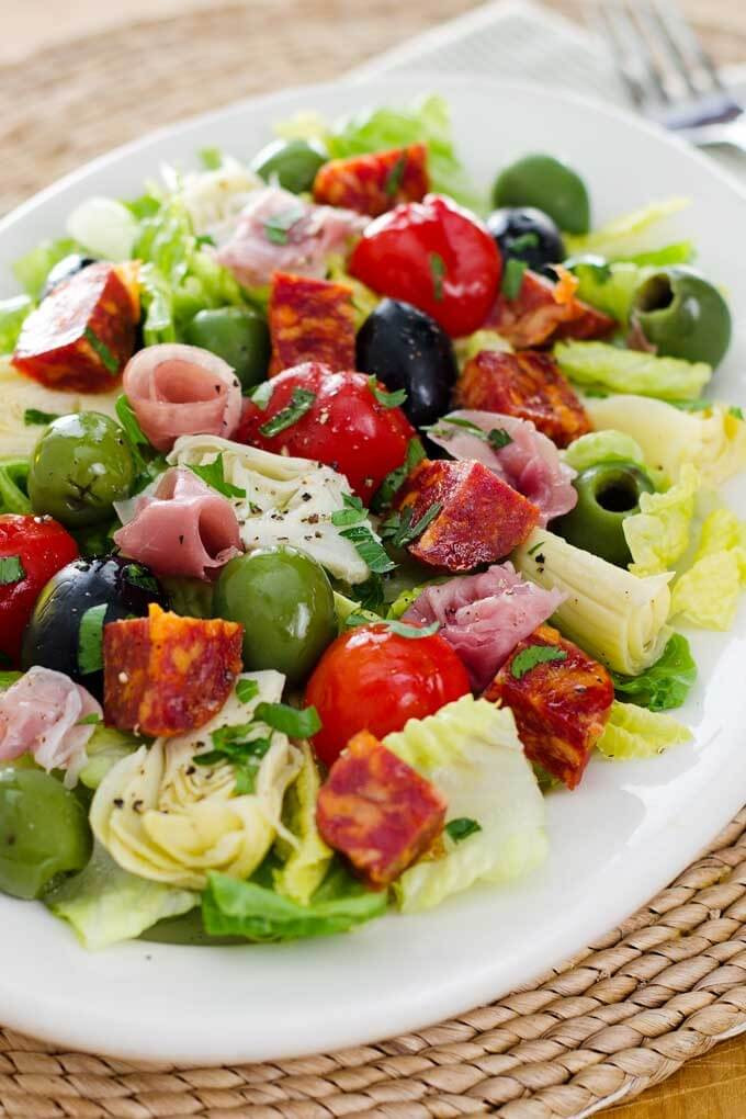 Italian Antipasto Salad
 Antipasto Salad with Easy Italian Dressing