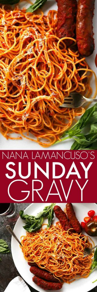Italian Sunday Gravy
 Authentic Italian Sunday Gravy Nana s Meat Sauce