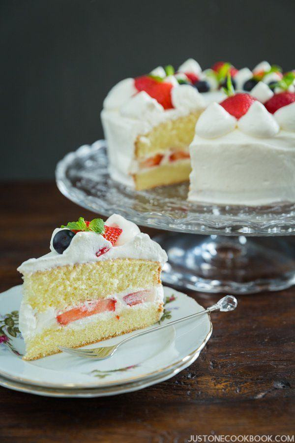 Japanese Birthday Cake Recipes
 Japanese Strawberry Shortcake 苺のショートケーキ • Just e Cookbook