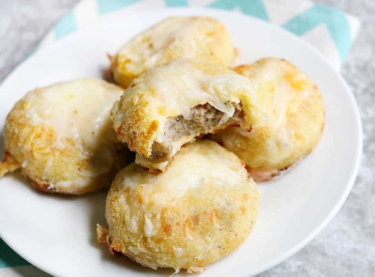 Keto Biscuit Recipe
 Keto Breakfast Biscuits Stuffed with Sausage & Cheese