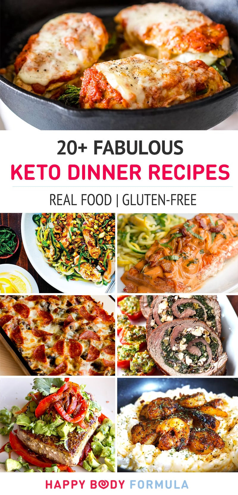 Keto Dinner Recipes
 20 Fabulous Keto Dinner Recipes Happy Body Formula