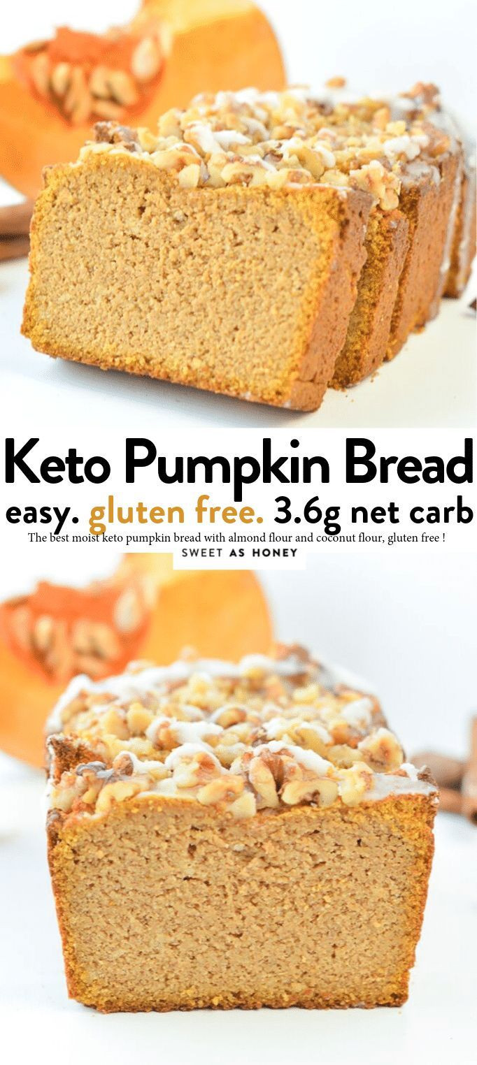 Keto Pumpkin Bread
 KETO PUMPKIN BREAD with almond flour easy moist gluten