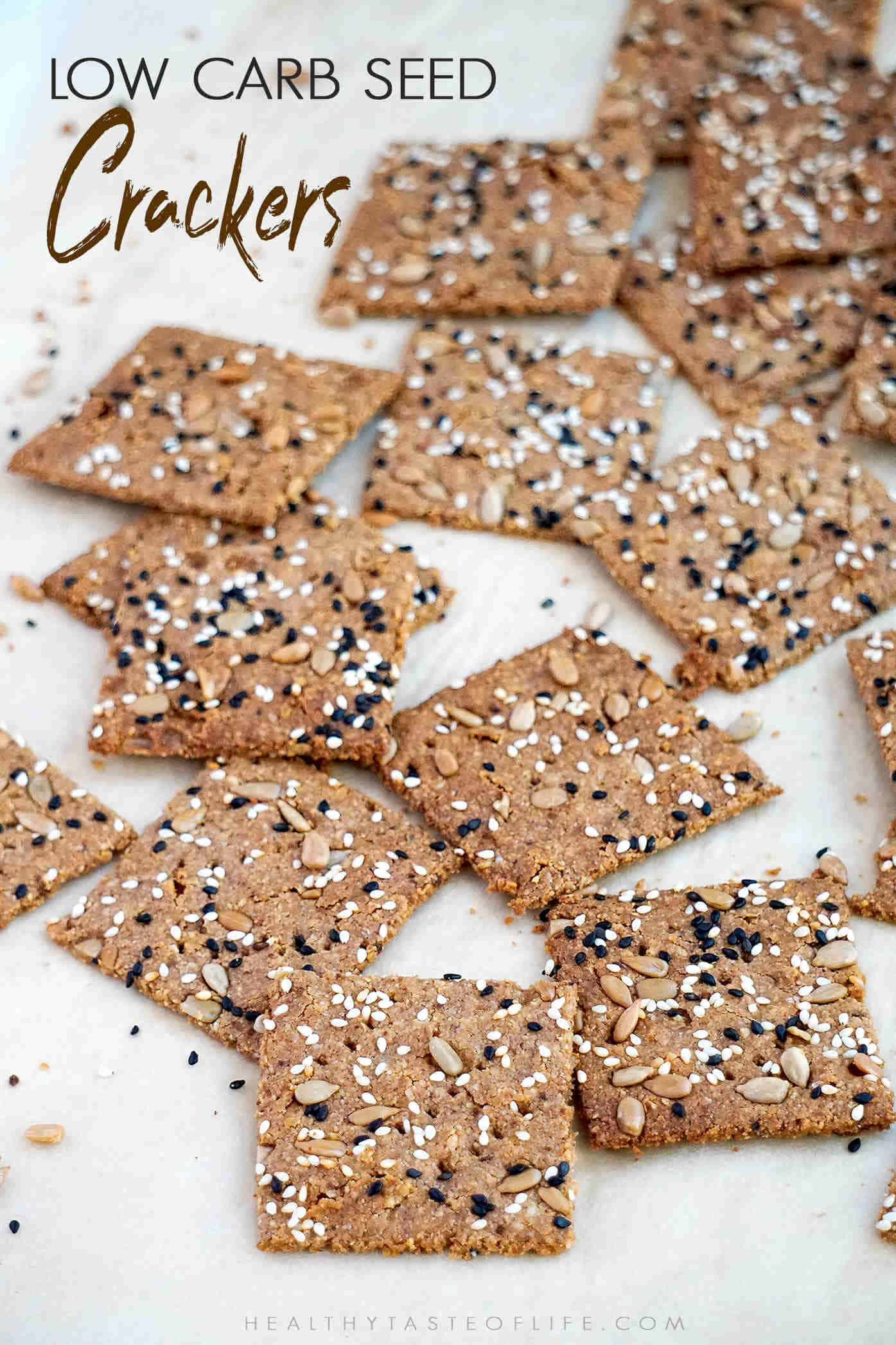 Keto Seed Crackers
 Keto Crackers With Seeds Vegan Keto Snack