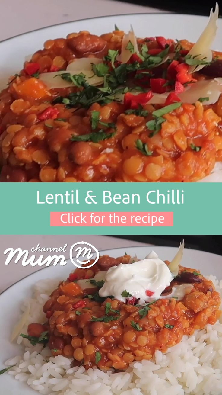 Kid Friendly Lentil Recipes
 Easy Lentil Chilli 