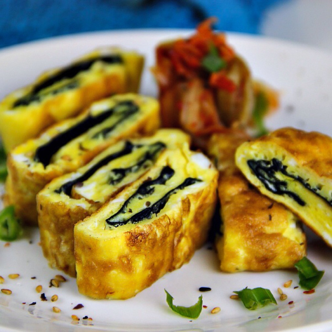 Korean Breakfast Recipes
 Korean Rolled Omelette With Seaweed Recipe
