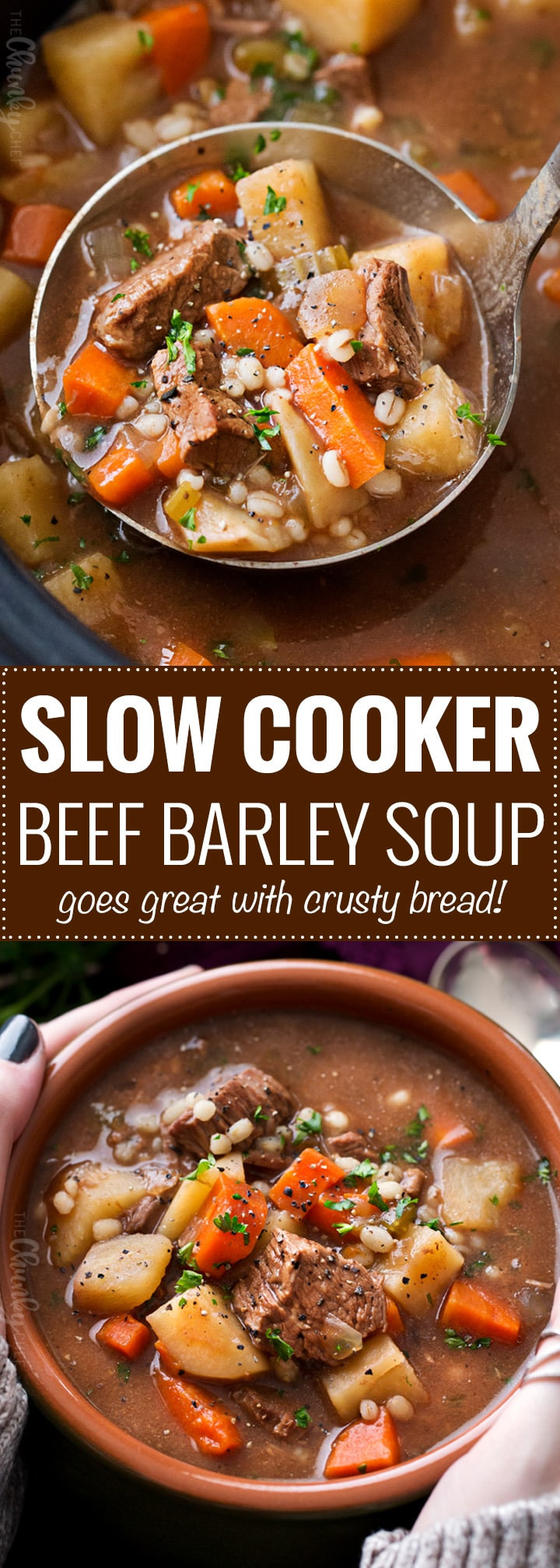 Lamb Barley Soup
 Slow Cooker Beef Barley Soup Recipe The Chunky Chef