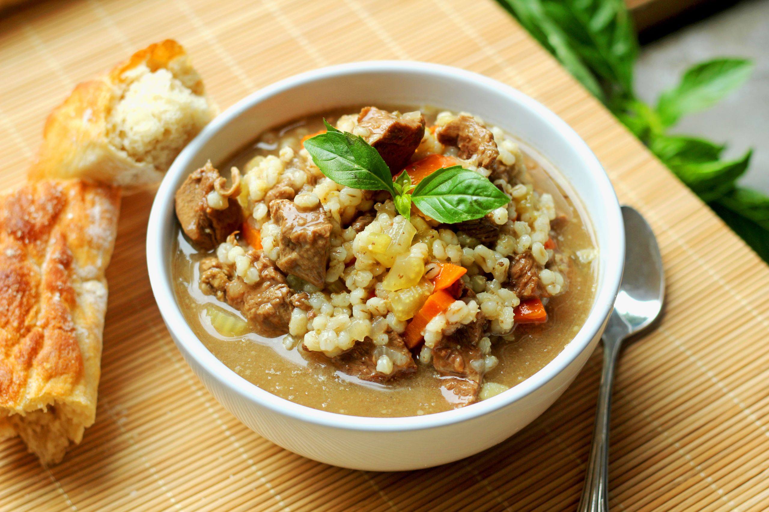 Lamb Barley Soup
 Beef Barley Soup Gather for Bread