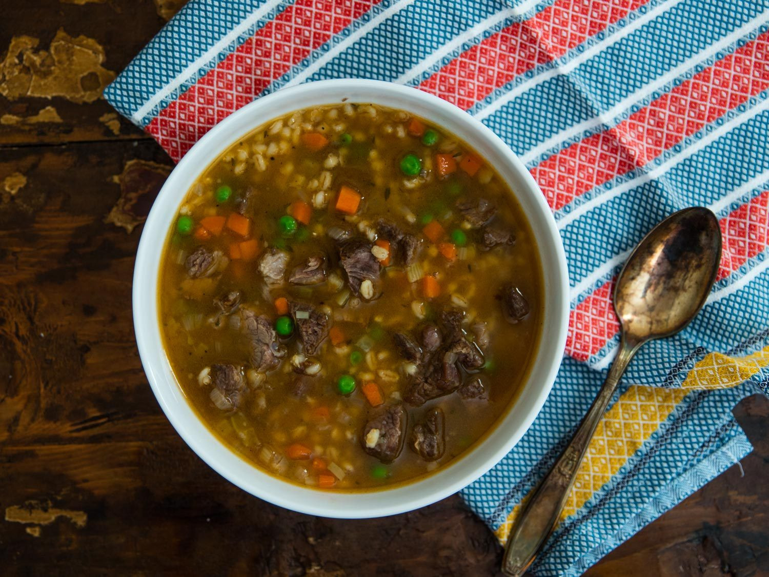 Lamb Barley Soup
 Use the Pressure Cooker for Beef Barley Soup in Half the