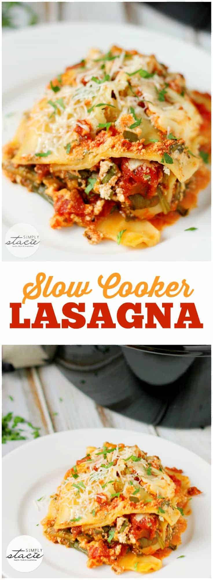 Lasagna Slow Cooker
 Slow Cooker Lasagna Simply Stacie