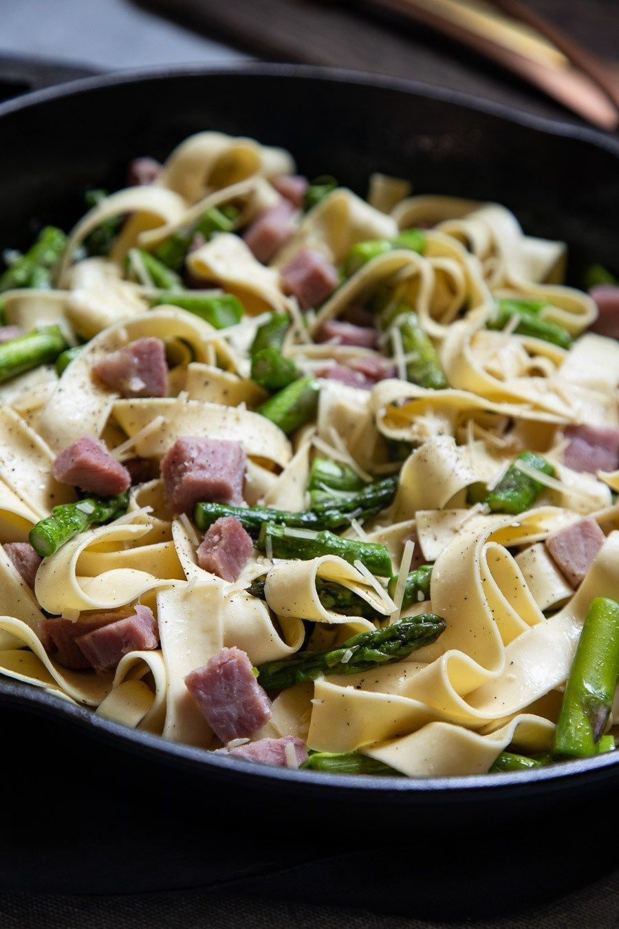 Leftover Ham Recipes Pasta
 Ham pasta w asparagus Recipe