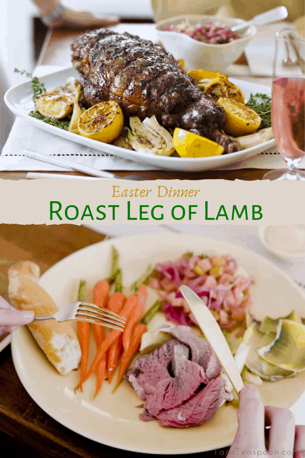 Leg Of Lamb Side Dishes
 Roast Leg of Lamb With Apple Mint Chutney