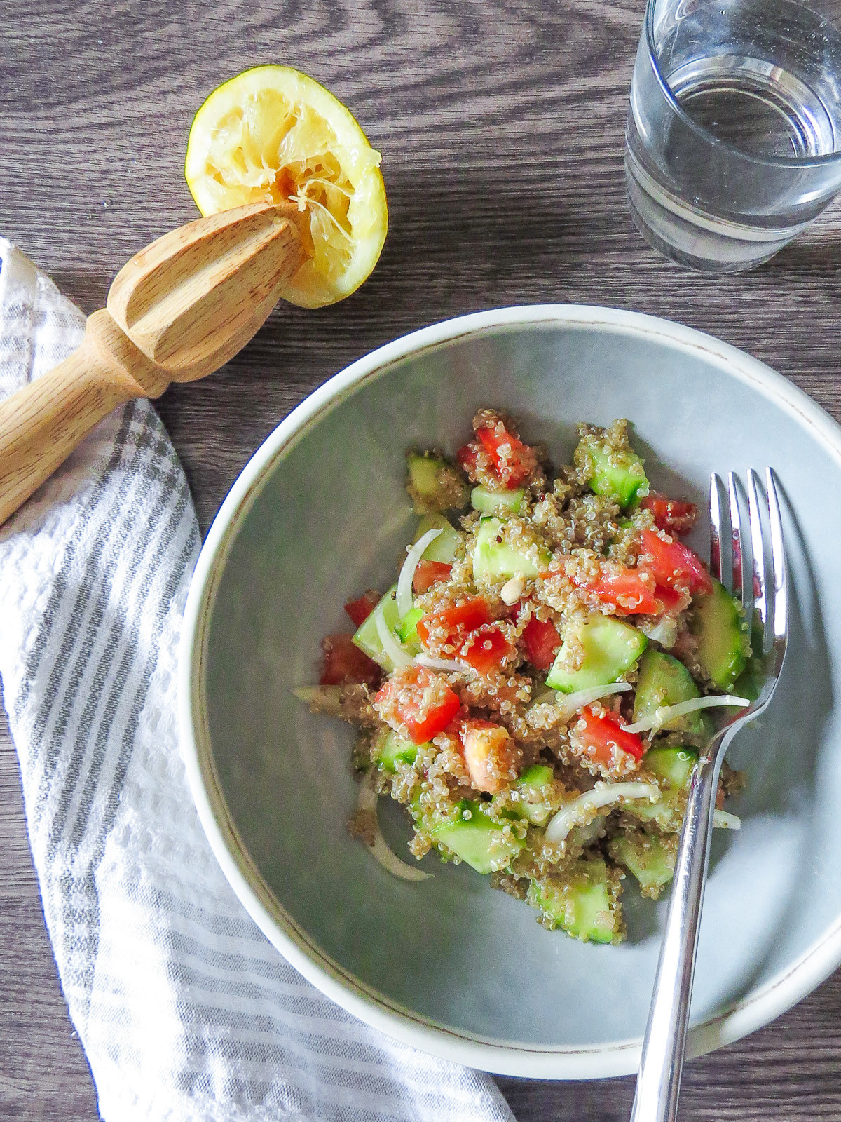 Lemon Quinoa Salad
 Simple Lemony Quinoa Salad – The Beader Chef