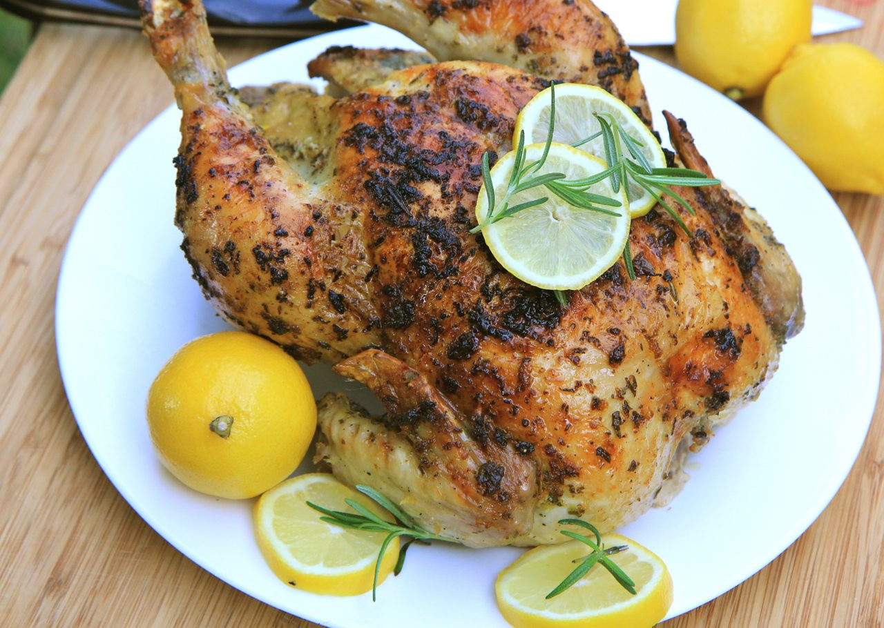 Lemon Roasted Chicken
 Lemon Garlic & Rosemary Roasted Chicken Recipe