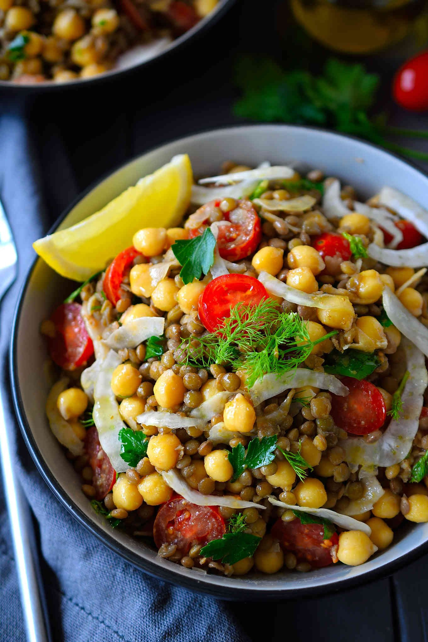 Lentil Vegan Recipes
 Bean and Lentil Salad Recipe