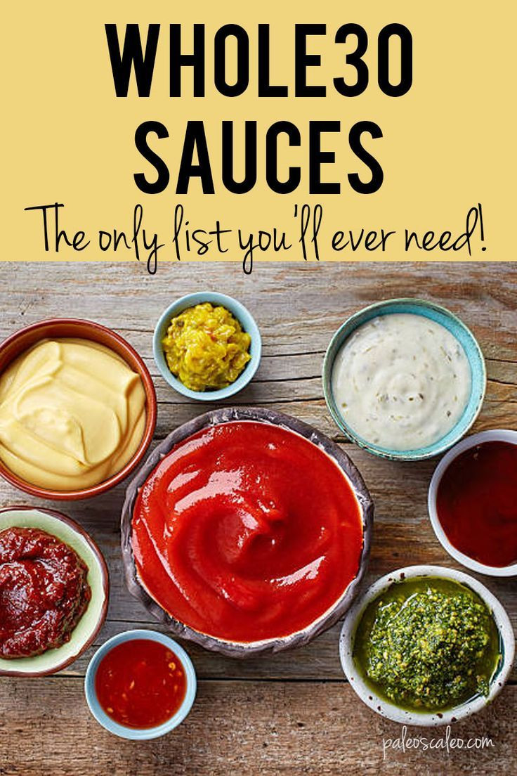 List Of Sauces
 The Ultimate List of Whole30 Sauces in 2020