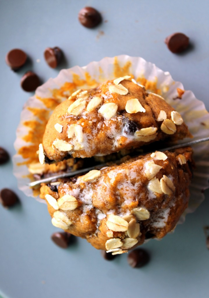 Low Calorie Chocolate Chip Muffins
 Low fat Pumpkin Oatmeal Chocolate Chip Muffins