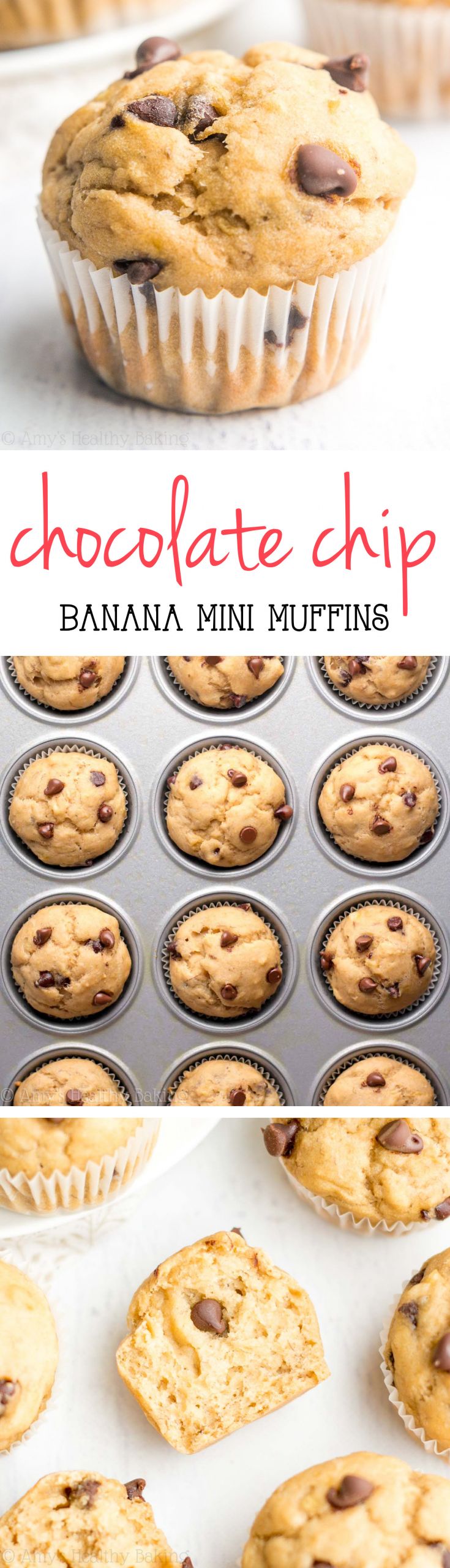 Low Calorie Chocolate Chip Muffins
 Chocolate Chip Banana Mini Muffins