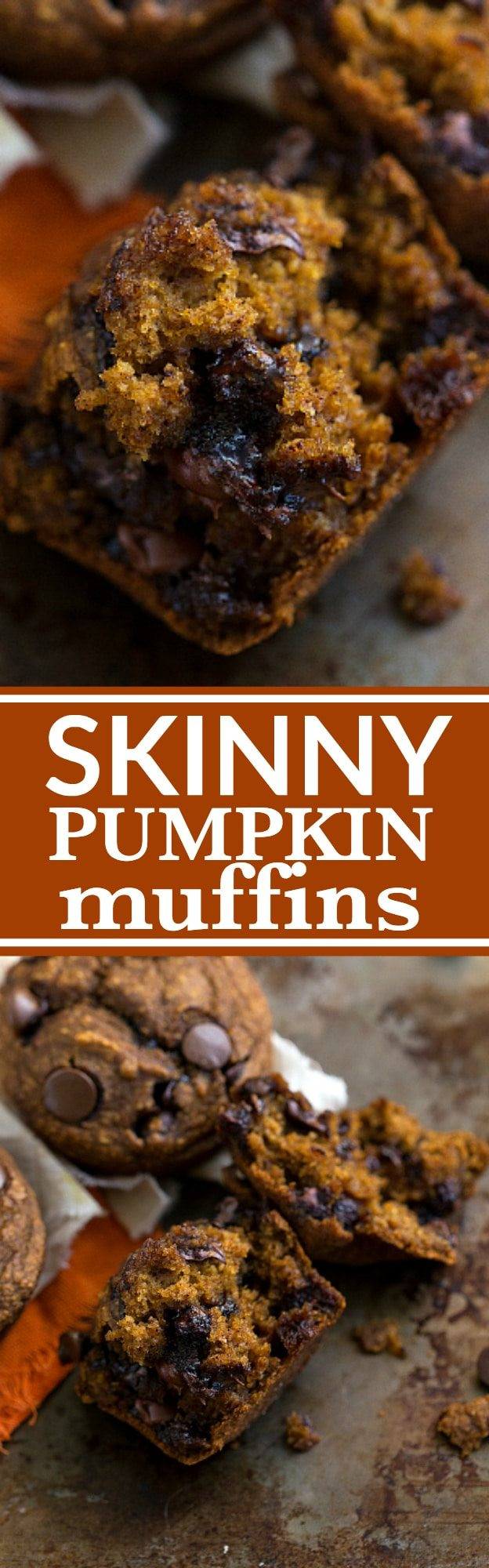 Low Calorie Chocolate Chip Muffins
 Skinny & Healthy Pumpkin Chocolate Chip Muffins