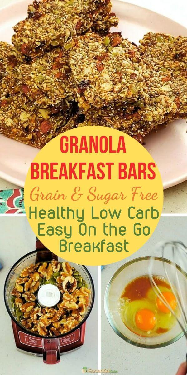 Low Carb Breakfast Bar Recipe
 Healthy Low Carb Granola Breakfast Bars Recipe