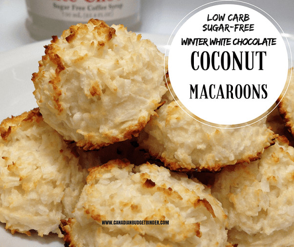 Low Carb Macaroons
 Winter White Chocolate Coconut Macaroons Low Carb Sugar