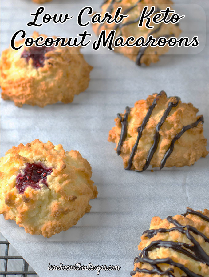 Low Carb Macaroons
 Low Carb Keto Coconut Macaroons I Can Live Without Sugar
