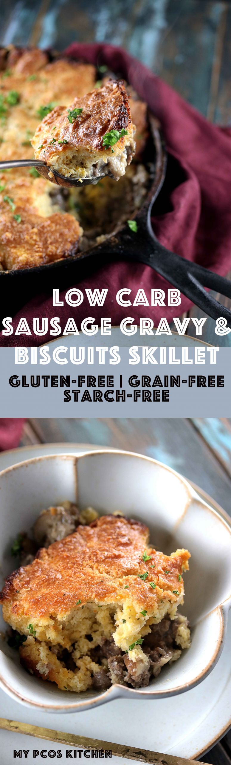 Low Carb Sausage Gravy
 Low Carb Sausage Gravy & Biscuits Skillet Gluten free