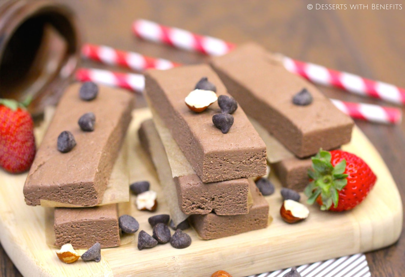 Low Fat Sugar Free Desserts
 Healthy Nutella Fudge Protein Bars Desserts with Benefits