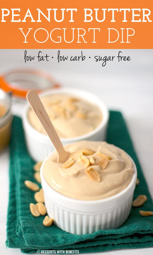 Low Fat Sugar Free Desserts
 Healthy Peanut Butter Yogurt Dip low fat low carb high