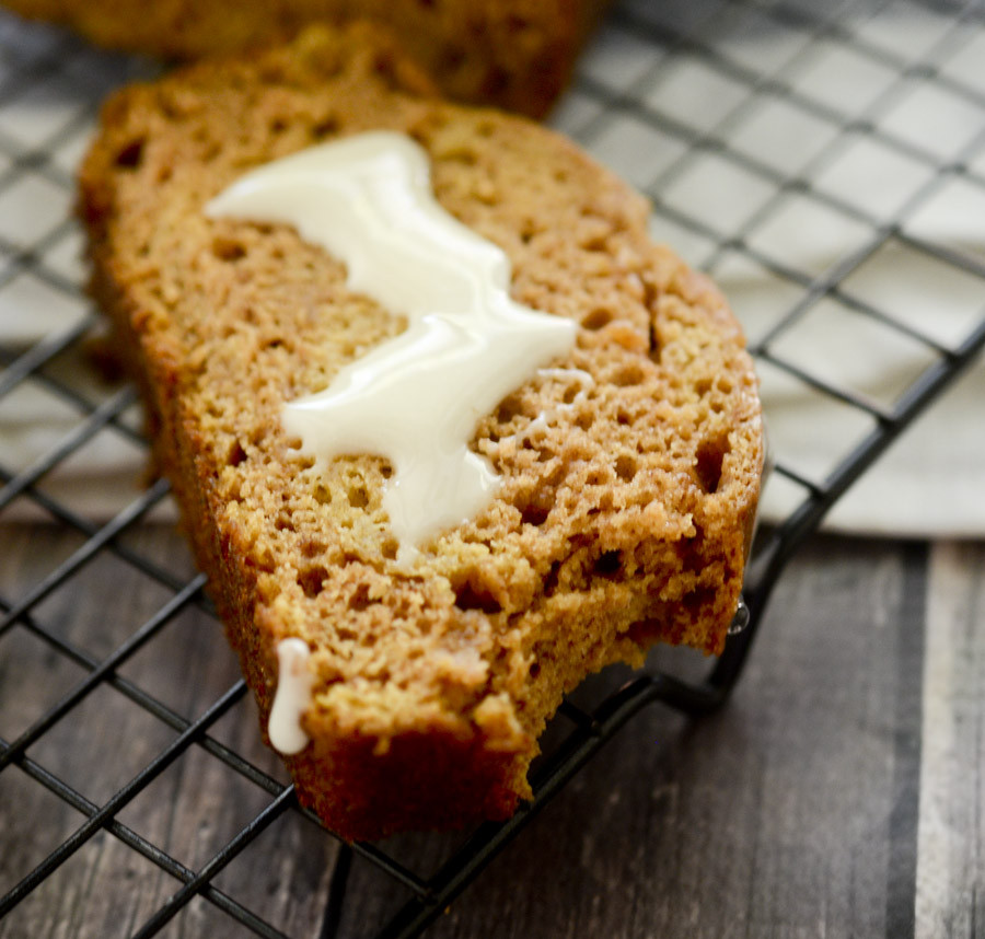 Lower Fat Pumpkin Bread
 Pumpkin Bread with Honey Glaze – Recipe Diaries