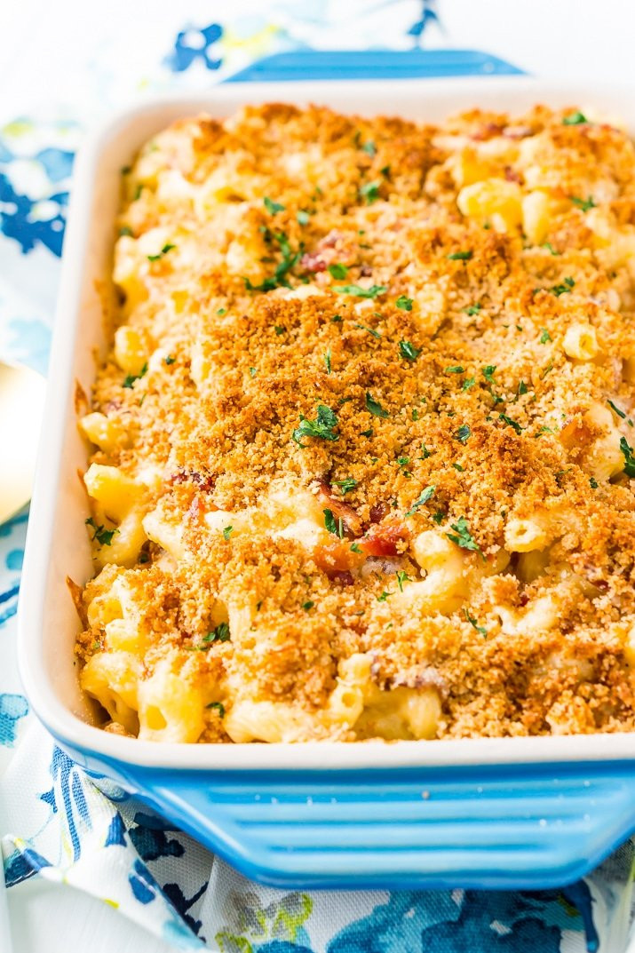 Mac And Cheese Recipes With Bacon
 Three Cheese Bacon Mac and Cheese