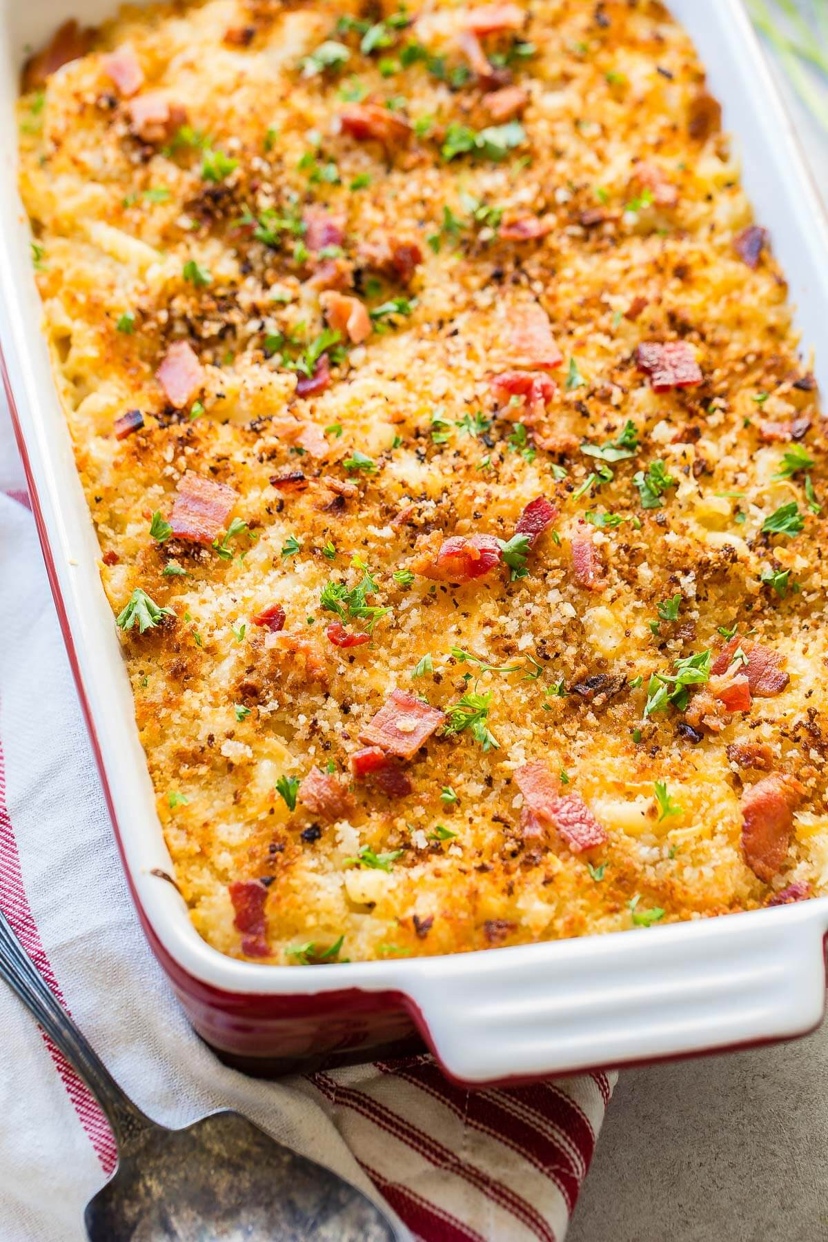 Mac And Cheese Recipes With Bacon
 Cheesy Chicken Bacon Ranch Macaroni and Cheese Oh Sweet