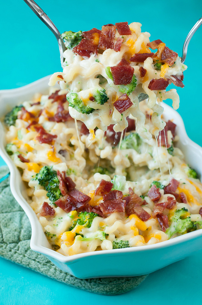 Mac And Cheese Recipes With Bacon
 Bacon Broccoli Mac and Cheese Peas and Crayons