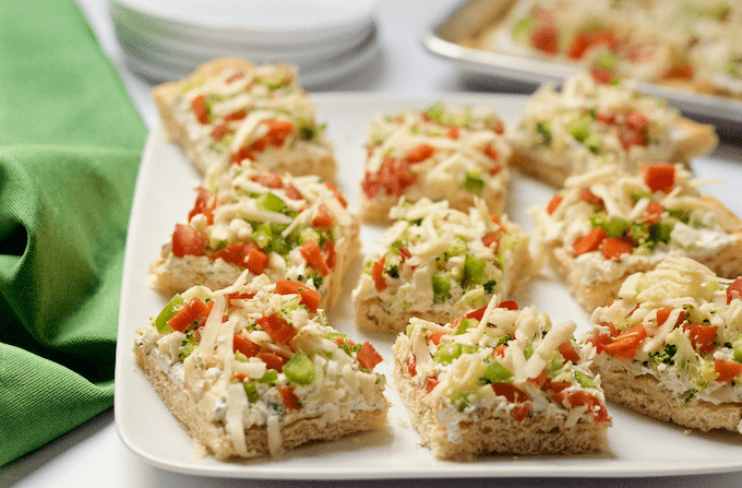 Make Ahead Vegetarian Appetizers
 Easy ve able squares Family Food on the Table