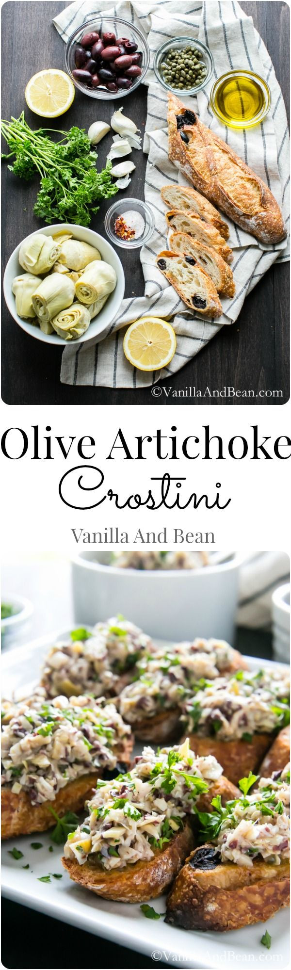 Make Ahead Vegetarian Appetizers
 Quick and Easy Olive Artichoke Crostini A fabulous make